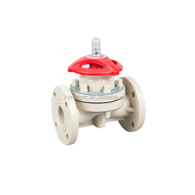 PPH ASTM DIN Standard 4 Zoll Sanitäre Sanitäranlagen Tank Boden Solenoidventil Membran CPVC