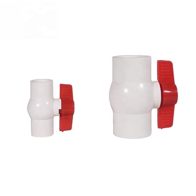 1 PVC-Kugelventil mit Griff OEM-unterstützt STANDARD Länge ASTM/DIN/ASNZ/JIS Standard