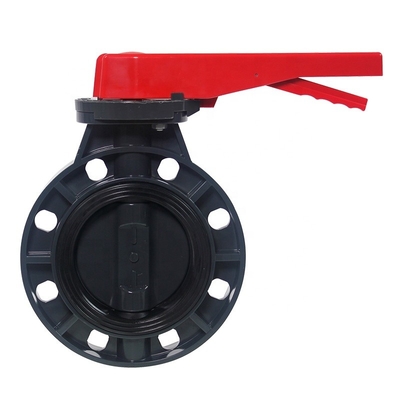 6&quot; Durchmesser PVC Schmetterlingsventil in Ventilen Wasser Sanitär mit PP Kugel und PVC Material