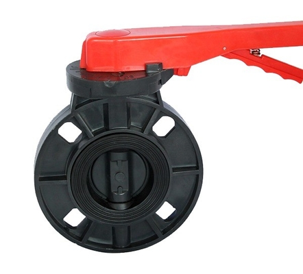 6&quot; Durchmesser PVC Schmetterlingsventil in Ventilen Wasser Sanitär mit PP Kugel und PVC Material