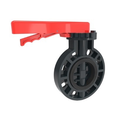 6&quot; Durchmesser PVC Schmetterlingsventil in Ventilen Wasser Sanitär mit PP Kugel und PVC Material