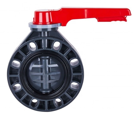 6&quot; Durchmesser PVC Schmetterlingsventil in Ventilen Wasser Sanitär mit PP Kugel und PVC Material