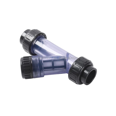 Industrie 1 Zoll Transparent PVC Y-Strainer mit Steckdose/Drehverbindung und Griff