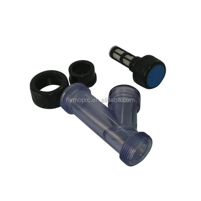 Industrie 1 Zoll Transparent PVC Y-Strainer mit Steckdose/Drehverbindung und Griff