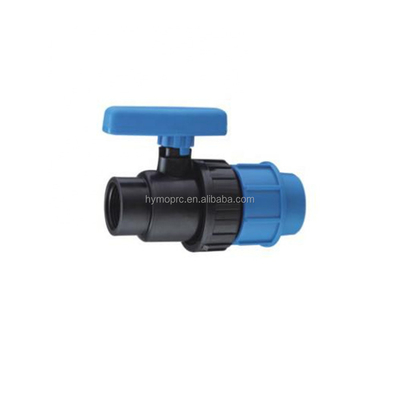 PP 1/2&quot;-4&quot; Blau Farbe Bewässerungssystem Landwirtschaft Fertigung Kompressionskugelventil