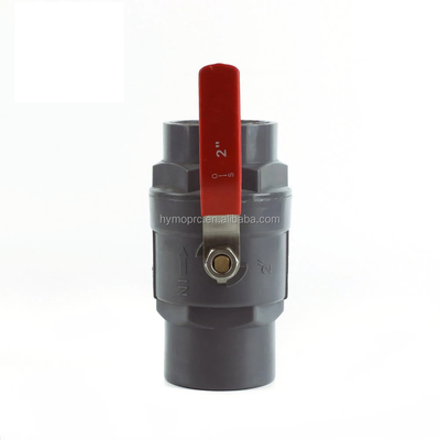 Allgemeine 1/2 PVC-Kugelventil mit Stahlgriff und Druck von 1,0 MPA ASTM/DIN/ASNZ/JIS Standard