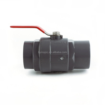 Allgemeine 1/2 PVC-Kugelventil mit Stahlgriff und Druck von 1,0 MPA ASTM/DIN/ASNZ/JIS Standard