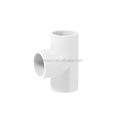 1/2 Zoll Zeitplan 40 PVC-Fittings Kostenlose Proben von Weiß 4-Wege Tee für Sanitäranlagen