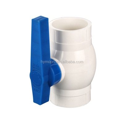 ASTM/DIN-Standard 1/2 Zoll PVC-Kugelventil mit gelbem Griff