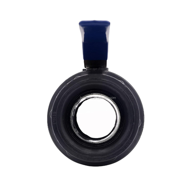 Personalisieren Sie 1,5 Zoll schwarze Farbe Plastik PVC Kugelventil mit OEM-Service und Material