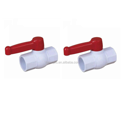 1.0MPA PVC Kugelventil Steckdose 11/2 2 Zoll ABS-Griff direktgespindelt ANSI BS-Ventil