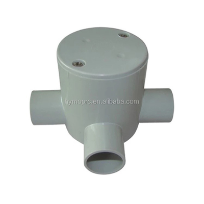 OEM-Weißfarbe Kunststoff elektrische PVC-Schnittboxen mit NPT-BSP-BSPT-Drehtyp