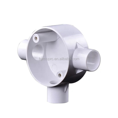 OEM-Weißfarbe Kunststoff elektrische PVC-Schnittboxen mit NPT-BSP-BSPT-Drehtyp