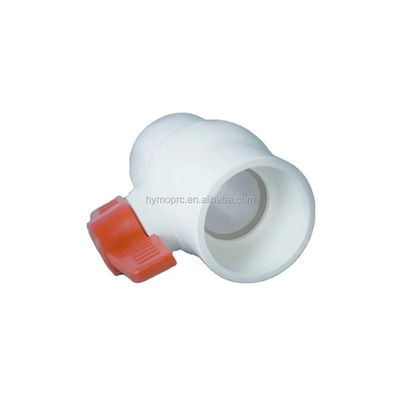 ASTM DIN Standard Weiß PVC Kugelventil in allen Größen mit 1,5 Zoll Größe und rotem Griff