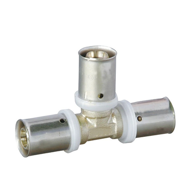 16 mm Messing PEX AL PEX Pressbefestigungen für langlebige Wasserleitungen