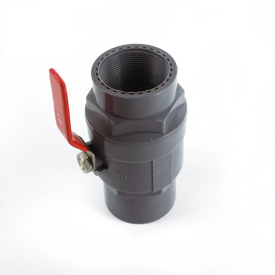 ISO/ASTM-Standard ABS-Griff PVC-Zwei-Stücke-Kugelventil für und praktisch in Shanghai