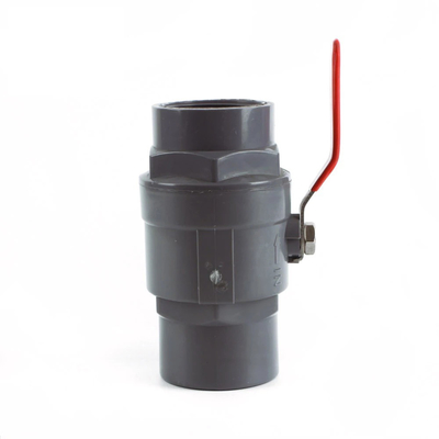 ISO/ASTM-Standard ABS-Griff PVC-Zwei-Stücke-Kugelventil für und praktisch in Shanghai