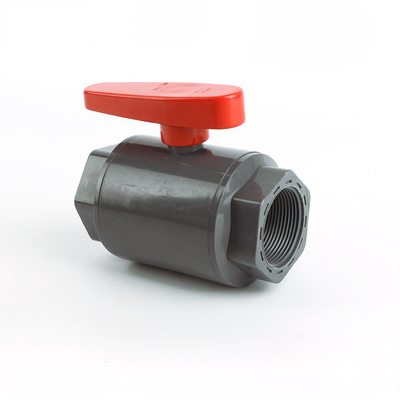 ISO/ASTM-Standard ABS-Griff PVC-Zwei-Stücke-Kugelventil für und praktisch in Shanghai