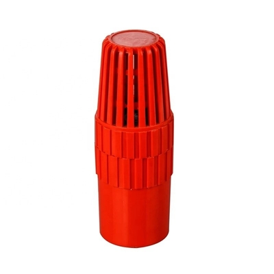 1 Zoll PVC Fußventil Rotfarbene Kugelventil mit weiß-grauer Farbe von Branchenführern