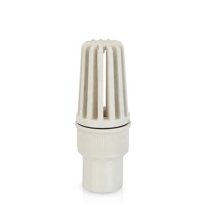 1 Zoll PVC Fußventil Rotfarbene Kugelventil mit weiß-grauer Farbe von Branchenführern