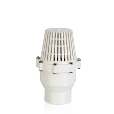 1 Zoll PVC Fußventil Rotfarbene Kugelventil mit weiß-grauer Farbe von Branchenführern