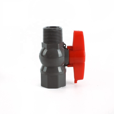 3/4 Zoll PVC-Kugelventil mit Griff STANDARD Längen PP Kugel OEM Anpassung unterstützt