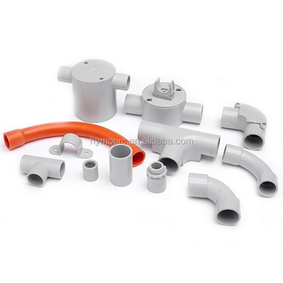 Kundenspezifischer Formdienst für weißfarbige PVC-Rohre und Fittings nach DIN-Standard