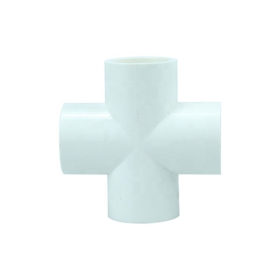 Schedule 40 3/4 Zoll PVC 4-Wege Kreuzbefestigungen in ASTM D1785 Standard für die Wasserversorgung