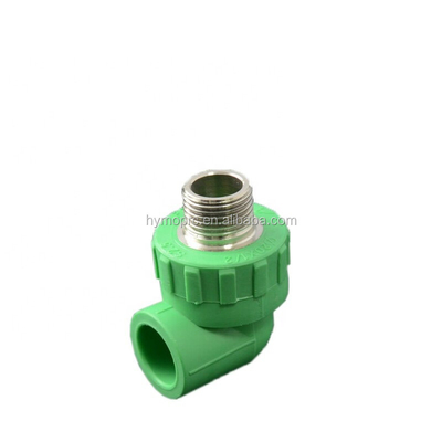 Messing-Einsatz Kunststoff-Sanitäranlagen PPR-Rohrverbindungen Ellenbogen für 20 mm-400 mm Wasserverteilung
