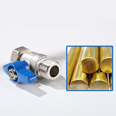 Edelstahl ASTM/DIN Standard Mini Kugelventil PEX Nickelplattiert für Kupfergasrohr