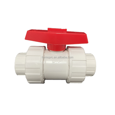 1/2&quot;-8&quot; PVC True Union Ball Valve Long Handle Weißfarben für Steckdose/Drehanschluss