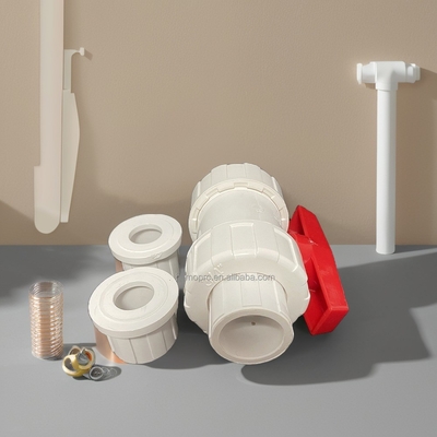 PVC Union Typ 2&quot; Kugelventil Typ für Großhandel OEM ODM UPVC Weiß Kunststoff 1/2&quot; PVC