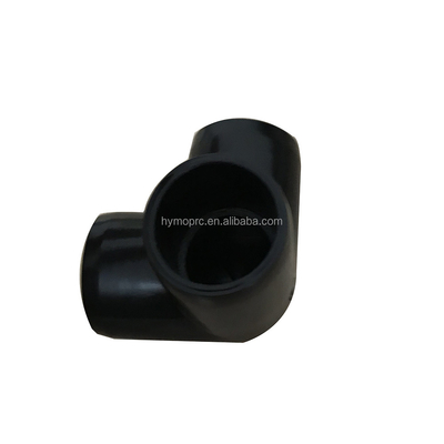 Schwarze PVC 3-Wege Ellenbogen für 1/2 &quot;zu 1&quot; Rohrverbindungen anpassbar OEM ODM
