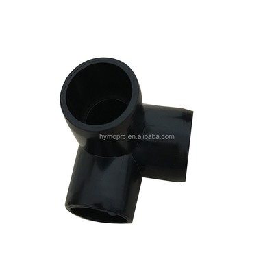 Schwarze PVC 3-Wege Ellenbogen für 1/2 &quot;zu 1&quot; Rohrverbindungen anpassbar OEM ODM