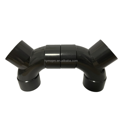DN50 UPVC Y Branch Tee Pipe Fitting mit geschmiedeter Technik OEM unterstützt PN16 Druck