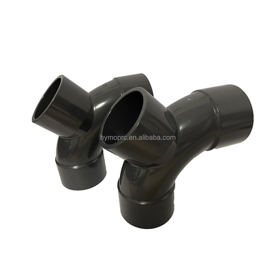 DN50 UPVC Y Branch Tee Pipe Fitting mit geschmiedeter Technik OEM unterstützt PN16 Druck