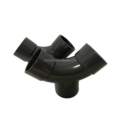 DN50 UPVC Y Branch Tee Pipe Fitting mit geschmiedeter Technik OEM unterstützt PN16 Druck