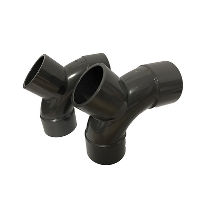Erschwingliche UPVC-Y-Typ-Tee-Rohrverbindungen in Weiß mit Druck PN16 und Größen DN50 DN63
