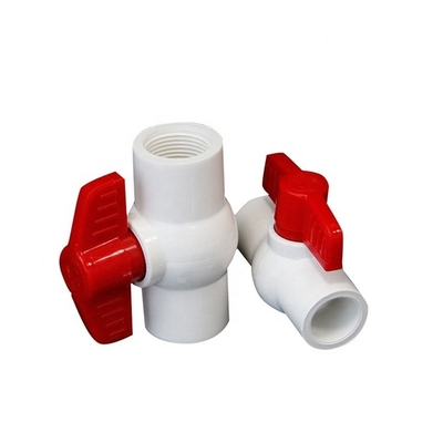 OEM ODM 3/2 PVC Kugelventil Steckdose für Wassermedien Allgemeine Anwendung