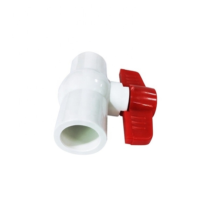 OEM ODM 3/2 PVC Kugelventil Steckdose für Wassermedien Allgemeine Anwendung