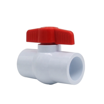 OEM ODM 3/2 PVC Kugelventil Steckdose für Wassermedien Allgemeine Anwendung