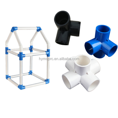 Installation von Rohrverbindungen aus Kunststoff OEM Elbow 3 Way Corner für DIY Kits und Möbel