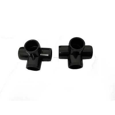 PVC-Rohrverbindungsbefestigungen für Sanitäranlagen ASTM Sch40 Anpassung Schwarze Farbe 1/2 &quot; Ellenbogen