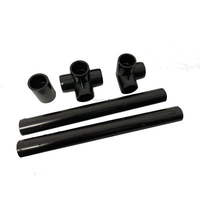 PVC-Rohrverbindungsbefestigungen für Sanitäranlagen ASTM Sch40 Anpassung Schwarze Farbe 1/2 &quot; Ellenbogen