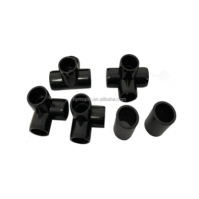 PVC-Rohrverbindungsbefestigungen für Sanitäranlagen ASTM Sch40 Anpassung Schwarze Farbe 1/2 &quot; Ellenbogen