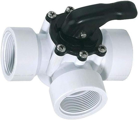 3-Wege-PVC-Kugelventil für Schwimmbäder Hydraulische Wassermedien Allgemeine Anwendung OEM