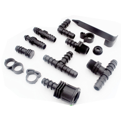 Blaue 20 mm und 16 mm Tropfbewässerungsbefestigungen Kunststoffklemmring für PE-Rohr-Tropfrohr