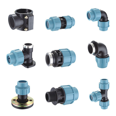 25 mm 32 mm PP-Kompressionsarmaturen PN16 für die Wasserversorgung in der Landwirtschaft